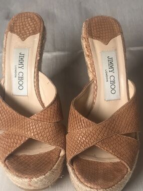Jimmy Choo Wedge Mules sz 6